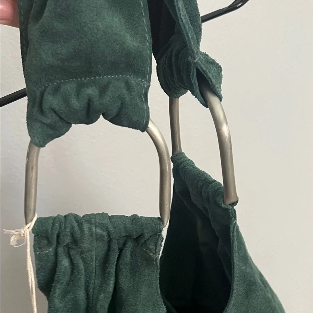Free People Dark Green Suede Shoulder Bag - Picture 6 of 7